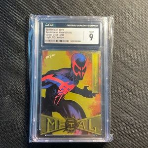 Spider-Man 2099 Spider-Man metal (2022) Upper deck #84 Light FX -Yellow